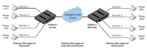 TC8618-1 and -2 - Voice-over-T1/E1 Multiplexer